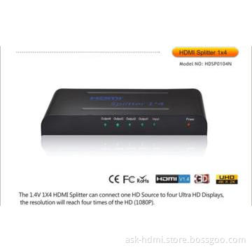 hdmi amplifier splitter 1x4 1.4V